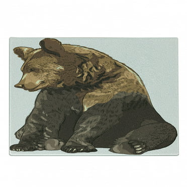 Black Bear Wildlife Silver Toned 6 x 5 Hand-Cast Aluminum Napkin Holder 